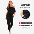 PRETTYGARDEN Women's Plus Size Off-Shoulder Jumpsuit