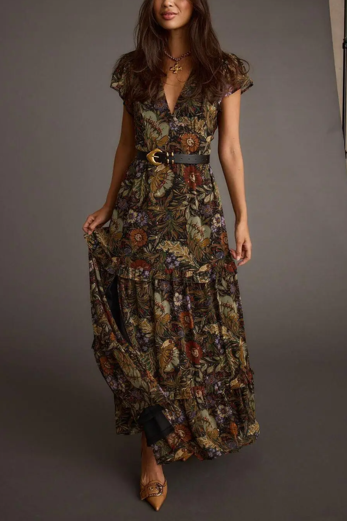 Floral Paisley Maxi Dress