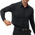 Elencoco Slim Fit Big and Tall Mens Button Down Shirt Stretch Mens Dress Shirts Long Sleeve Muscle Fit Dress Shirts for Men,Shop tiktok store,Going out outfit,Boyfriend gifts,Gifts for him