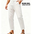 COOFANDY Men's Lightweight Cotton Linen Pants - Slim Fit